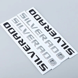 Entrega de Fábrica, Letras 3D para Parachoques Trasero de Auto, Logotipo SILVERADO, Adhesivos para Auto con Electroplateado ABS - Product Image 4