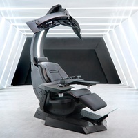 Chaise de direction ergonomique Scorpion Zero Gravity Cockpit Recliner Pliable Support d'ordinateur portable Confortable Home Office Gaming