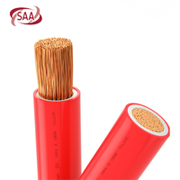 Fabricantes de paneles de alimentación Cable de elastómero trenzado de cobre puro con aislamiento de X-hf-110 35mm 50mm 70mm 95mm2 Cable de un solo núcleo