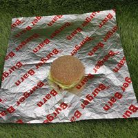 Papier d'emballage pour fast-food laminé en aluminium de qualité alimentaire