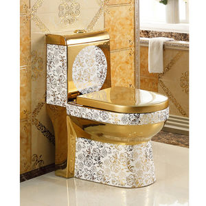 Ventes chaudes à Dubaï, Moyen-Orient, articles sanitaires de luxe électro-plaqués, décoration dorée, WC de salle de bain - Product Image 3
