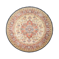 Tapis lavable Tapis rond de salle de séjour Tapis imprimé en 3D Alfombras anti-dérapant pour les sols de la maison