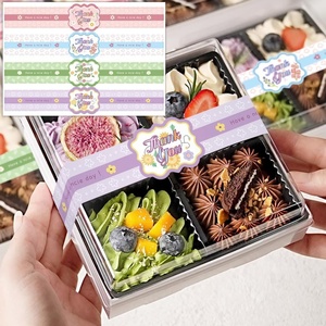 Autocollants d'étanchéité inviolables « Merci » pour petits boulangeries, étiquettes d'emballage pour boulangerie - Product Image 5