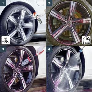 Brosse à jantes en microfibre à poils doux de grande qualité, 1 pièce, douce mais efficace pour les surfaces délicates des jantes - Product Image 4