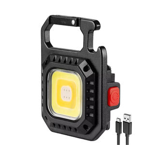 Porte-clés COB de transport quotidien lampe de poche LED Mini support magnétique USB outils de plein air multifonctions pour le camping randonnée pêche - Product Image 1