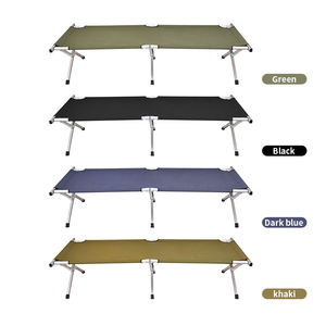 Civière de lit pliante ultralégère facile à transporter en aluminium pour le camping en plein air Lit pliable moderne - Product Image 1