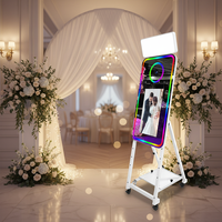 Machine de photomaton miroir avec écran tactile, photomaton miroir magique avec fonction selfie