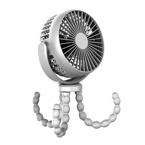 OEM 2000mAh大容量バッテリーUSB充電式屋外タコ型クリップオンミニファン - Product Image 5