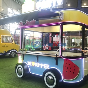 Low Price Hot Sale Food Truck Ice Cream Food <b>Trailer</b> Retro - Product Image 2