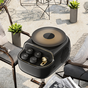 Altavoz <span class=keywords><strong>Retro</strong></span> Portátil Inalámbrico con Tocadiscos, Difusor de Aroma, <span class=keywords><strong>Mini</strong></span> Altavoz con Batería, Regalo de Cumpleaños Perfecto para Amantes y Amigos - Product Image 1