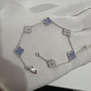 <span class=keywords><strong>Bracelet</strong></span> de luxe en <span class=keywords><strong>agate</strong></span> rouge motif trèfle à six fleurs, haute couture, design de niche, bijou de mode féminin pour soirée, cadeau - Product Image 6