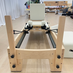 <span class=keywords><strong>Reformer</strong></span> <span class=keywords><strong>Pilates</strong></span> in Legno d'Acero, Design Durevole per Uso Domestico e Commerciale, Macchina per Studio di <span class=keywords><strong>Pilates</strong></span> - Product Image 6