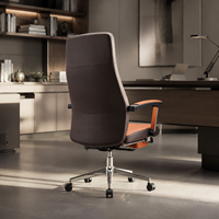 Fauteuil de jeu inclinable en cuir PU orange Chaises de bureau ergonomiques en cuir avec repose-pieds