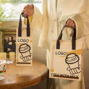 Disposable Outdoor <b>Catering</b> Hot Milk Tea Ice Cream Insulated Aluminum <b>Foil</b> & Non-Woven Cooler Bag - Product Image 2