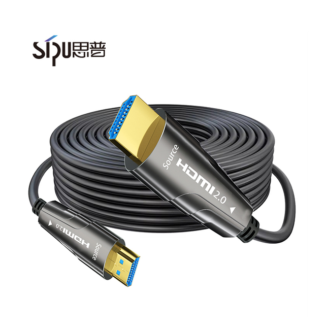 SIPU High Quality Fiber Optic HDMI Cable 10m/20m/30m/50m/100m Factory Price Cable 4K 60Hz Aoc 18Gbps HDR