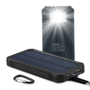 Alimentation mobile haute énergie 20000mah <span class=keywords><strong>Chargeur</strong></span> de <span class=keywords><strong>batterie</strong></span> <span class=keywords><strong>solaire</strong></span> étanche pour téléphones mobiles - Product Image 1