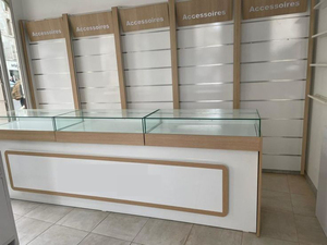 Tùy chỉnh hợp thời trang điện thoại cửa hàng thiết kế nội thất điện thoại di động đồ nội thất và thiết bị điện tử showroom tường hiển thị với LED chiếu sáng - Product Image 6