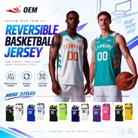 Maillot de Basketball Réversible Personnalisé pour Équipes, Respirant, Sublimation Professionnelle, Vente en Gros, pour Jeunes, 1688.Com