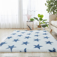 Flauschiger Moderner Maschinenwaschbarer Weicher Plüschteppich Roter Runder Polyester-Faser Teppich für Schlafzimmer Wohnzimmer Luxuriöse Heimdekoration