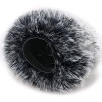 Manchon anti-vent en fourrure pour microphone audio professionnel en gros, manchon en fourrure personnalisé pour microphone Yeti bleu, enregistrement