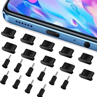 Nouveau Silicone téléphone portable prise Anti-poussière Port de charge type-c prise anti-poussière USB Port d'alimentation protecteur couverture anti-poussière pour IPhone