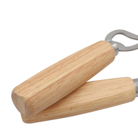 Ouvre-bouteille en bois de bière ouvre-bouteille en bois et en acier inoxydable tire-bouchon support droit pas cher de haute qualité Logo personnalisé produit