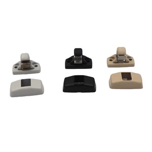 Sun Visor Clips For Vw Cars Gray Black Beige Abs Material Roof Mount 3m <b>Tape</b> Installation Anti Collision Strip - Product Image 1