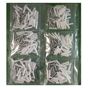 Cheville murale en plastique à expansion avec vis, capacité 500-1000 kg, zinguée/galvanisée - Product Image 2