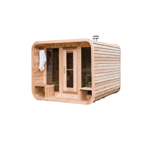 Hochwertige Luxus-Außensauna in Quadratischer Form - Product Image 6