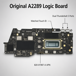 Placa Lógica Original <span class=keywords><strong>Apple</strong></span> A2289 2020 para <span class=keywords><strong>MacBook</strong></span> <span class=keywords><strong>Pro</strong></span> <span class=keywords><strong>13</strong></span>" I5 1.4GHz 8GB <span class=keywords><strong>256GB</strong></span> |   820-01987-A - Product Image 2
