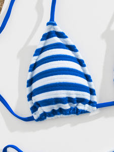 Sexy High Waist Bikini Beach Women's Striped <strong>Swimsuit</strong> 2026 Two-piece Bathing Suit Woman Swimwear Bikinis Sets Brazilian Biquini - Product Image 5