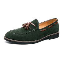 Printemps hommes couleur unie visage lumineux Lefu chaussures édition coréenne grande taille chaussures glissantes bureau chaussures en cuir décontractées