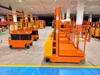Chariot élévateur électrique autopropulsé, capacité de charge 300 kg, hauteur de levage 2,7 m, plateforme de travail mobile en hauteur