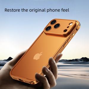 Custodia di Lusso con Bumper Metallico e Telaio in Alluminio con Protezione <span class=keywords><strong>Fotocamera</strong></span> in Metallo <span class=keywords><strong>Cover</strong></span> Posteriore per <span class=keywords><strong>iPhone</strong></span> 16 17 Pro Max 17air - Product Image 6