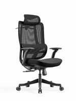 Chaise de bureau ergonomique en maille avec coussin en mousse, accoudoirs réglables, roulettes et fonction inclinable – Idéale pour le télétravail – Vente directe usine – MOQ 5