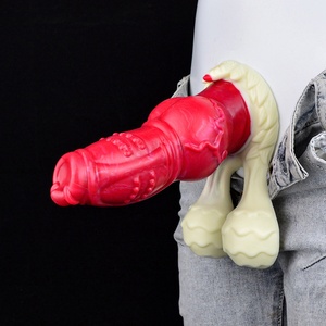 Dildo para Perros NNSX con Testículos Grandes, Pene Artificial de Animal para Estimulación Vaginal, Clítoris y Punto G, Juguetes Sexuales para Mujeres - Product Image 1