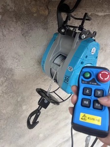 Trống đôi Reel Twin động cơ không khí <span class=keywords><strong>tugger</strong></span> buổi sáng 750Watts rơi miễn phí di động trawl Trailer Trần 5000lb khí nén tời - Product Image 6