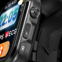 Reloj Inteligente GH-C1 AMOLED GPS ECG IP68 con 188 Modos Deportivos, Llamadas, Frecuencia Cardíaca, SpO2, Presión Arterial, SOS, Brújula y Monitor de Salud
