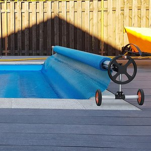 Film chauffant épaissi Damary en PE pour couverture solaire de piscine avec dispositif de sécurité pour piscines hors sol et enterrées - Product Image 1