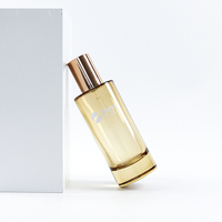 Botol Serum Perawatan Kulit Silinder Matte Kustom Mewah 120ml dengan Dasar Kaca Tebal dan Pompa Losion untuk Kemasan Kosmetik
