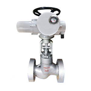 Válvula de Globo Motorizada con Brida DN200 380V AC 50Hz, Actuador Eléctrico Multivuelta, Válvula de Globo Eléctrica de Acero al Carbono - Product Image 1