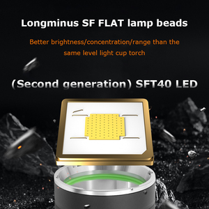 <span class=keywords><strong>Linterna</strong></span> Táctica LED Recargable USB Aeternam Powerful Sft40 II de Largo Alcance de 1000 m con Enfoque Fijo, Resistente al Agua - Product Image 2