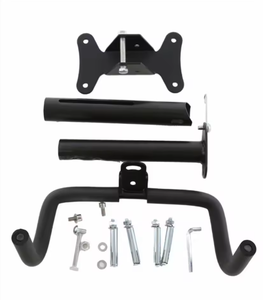 Portabiciclette <span class=keywords><strong>da</strong></span> Parete Pieghevole Regolabile per Esterni in Lega di Alluminio e Acciaio con Trave e Ganci, Capacità di Carico 30kg per Ciclismo - Product Image 5