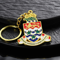Porte-clés en métal personnalisé, souvenir du Moyen-Orient, logo plaqué or, alliage de zinc, porte-clés personnalisés