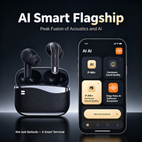 Écouteurs intra-auriculaires intelligents à traduction instantanée IA en temps réel pour réunions, sommeil et enregistrement vocal