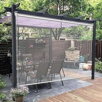 Rouleau de film PVC transparent personnalisé, souple, super clair, imperméable, en vinyle, pour rideaux, tentes, pergolas, cafés, vérandas
