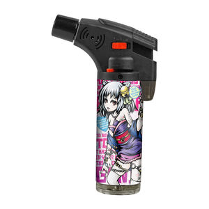 Unique Portable <b>Cheap</b> Windproof Vintage Custom Logo Jet Slant Plastic Torch Lighter for Business Gifts and Wholesale - Product Image 5