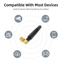 Antena de Goma Corta Confiable de Doble Banda 2.4Ghz 5.8Ghz Wifi para Transmisión de Datos Celulares M2M