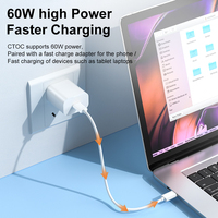Adaptador de Viaje Multifuncional 5 en 1 Tipo C, Estuche Compacto con Cable de Carga, Adaptador USB, Kit de Cables de Carga