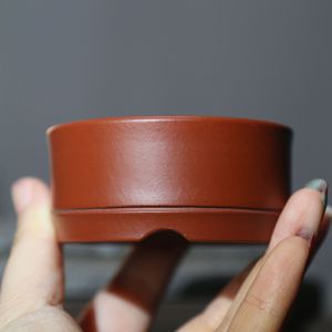 Maceta de Arcilla Zhu Ni Hecha a Mano, Mini Bonsái de Palma, Decoración para Mesa de Té, Maceta Pequeña - Product Image 1
